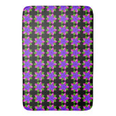 すみれの花のオーナメント バスマット (正面縦)