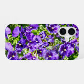 すみれの花畑, iPhone 16ケース (裏面横)