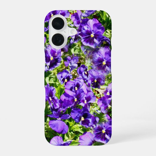 すみれの花畑, iPhone 16ケース (裏面)