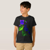 すみれ色およびアオカケス Tシャツ (正面フル)