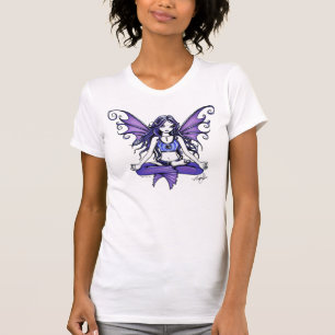 "すみれ色のはす"大きく白いワイシャツ Tシャツ