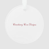 すみれ色のオーナメント オーナメント (裏面)