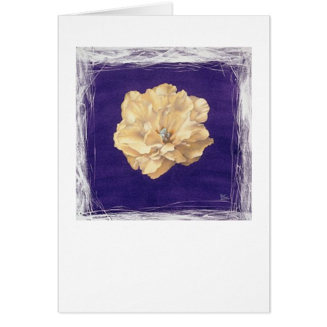 すみれ色のカーネーションカード (正面)