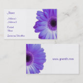 すみれ色のガーベラ 名刺 (正面/裏面)