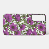 すみれ色のコスモスの花 SAMSUNG GALAXYケース (裏面横)