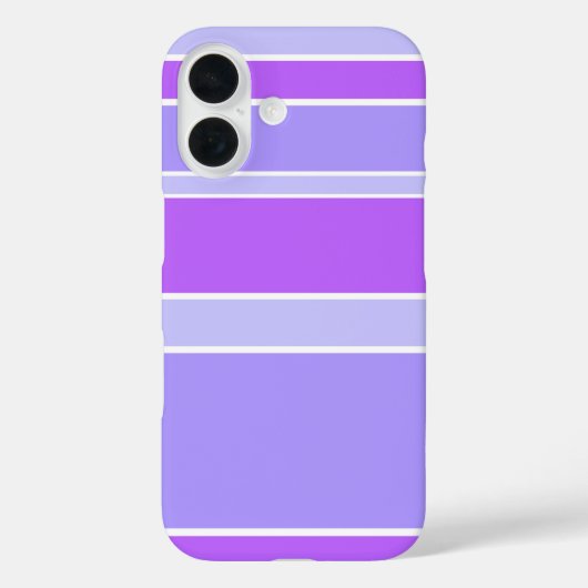 すみれ色のストライプ Case-Mate iPhoneケース (裏面)