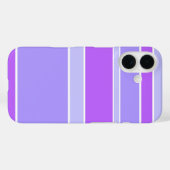 すみれ色のストライプ Case-Mate iPhoneケース (裏面 (横))