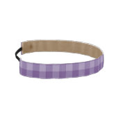 すみれ色のチェック模様の背景 アスレチックヘッドバンド (左)