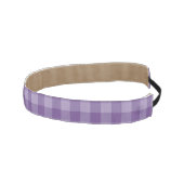 すみれ色のチェック模様の背景 アスレチックヘッドバンド (右)