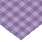 すみれ色のチェック模様の背景 ショートテーブルランナー (コーナー)