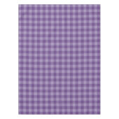 すみれ色のチェック模様の背景 テーブルクロス (正面)