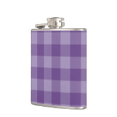 すみれ色のチェック模様の背景 フラスク (左)