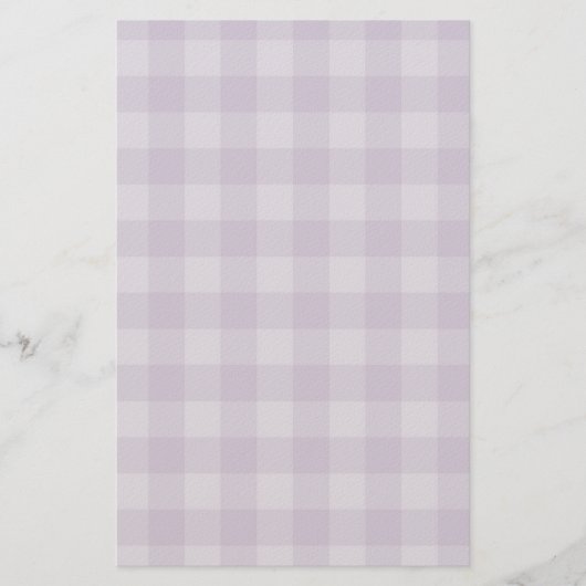 すみれ色のチェック模様の背景 便箋 (正面)