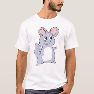 すみれ色のチンチラの漫画のワイシャツ Tシャツ