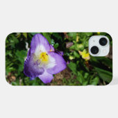 すみれ色のフリージアの花 iPhoneケース (裏面横)