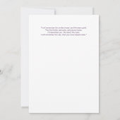 すみれ色のラベンダーの野生の花の写真のサンキューカード サンキューカード (裏面)