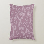すみれ色のレース アクセントクッション (正面(垂直))