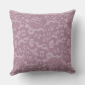 すみれ色のレース クッション (裏面)