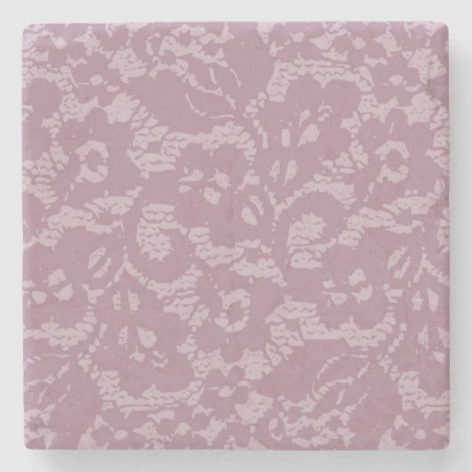 すみれ色のレース ストーンコースター (正面)