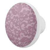 すみれ色のレース セラミックノブ (右)