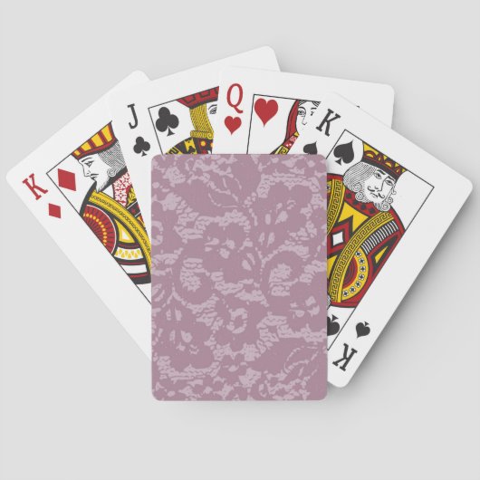 すみれ色のレース トランプ (裏面)