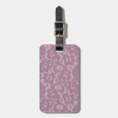 すみれ色のレース ラゲッジタグ (正面縦)