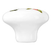 すみれ色の先頭に立たれたハチドリのヴィンテージのイラストレーション セラミックノブ (側面)