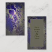 すみれ色の名刺 名刺 (正面/裏面)