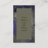 すみれ色の名刺 名刺 (裏面)