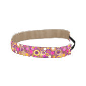 すみれ色の水玉模様パターン アスレチックヘッドバンド (右)