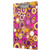 すみれ色の水玉模様パターン クリップボード (左)