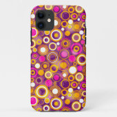 すみれ色の水玉模様パターン Case-Mate iPhoneケース (裏面)