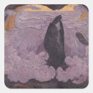 すみれ色の波、c.1895-6 スクエアシール