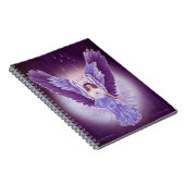 すみれ色の紫色の天使のノート ノートブック (右側)