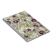 すみれ色の花のデザイン ノートブック (右側)