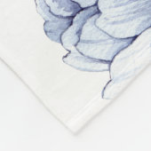 すみれ色の花のベビーのマイル標石 フリースブランケット (角)