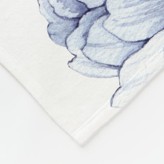 すみれ色の花のベビーのマイル標石 フリースブランケット (角)