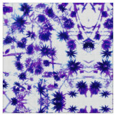 すみれ色の花の生地 ファブリック (クローズアップ)