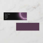 すみれ色の花びらの曼荼羅-プロフィールの名刺 スキニー名刺 (正面/裏面)