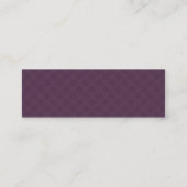 すみれ色の花びらの曼荼羅-プロフィールの名刺 スキニー名刺 (裏面)