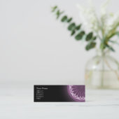 すみれ色の花びらの曼荼羅-プロフィールの名刺 スキニー名刺 (スタンド正面)