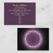 すみれ色の花びらの曼荼羅-名刺 名刺 (正面/裏面)