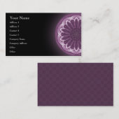 すみれ色の花びらの曼荼羅-名刺 名刺 (正面/裏面)