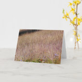 すみれ色の草原と野の花 カード (黄色い花)
