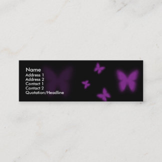 すみれ色の蝶 スキニー名刺