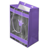 すみれ色の青いBluebell (Harebell)の野生の花 ミディアムペーパーバッグ (正面アングル)