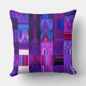 すみれ色のMélangeの綿の装飾用クッション20" x 20" クッション (裏面)