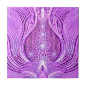 すみれ色ライトの寺院 タイル (正面)