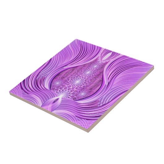 すみれ色ライトの寺院 タイル (側面)