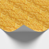 すりおろしたチェダー:チーズトップビュー ラッピングペーパー (角)